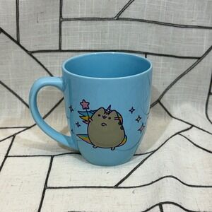 Pusheen Coffee Mug 12oz Blue Pusheenicorn Rainbow Unicorn CultureFly 2023